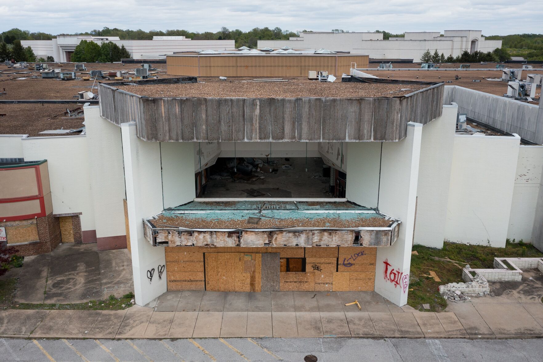Jamestown Mall Fire Damage